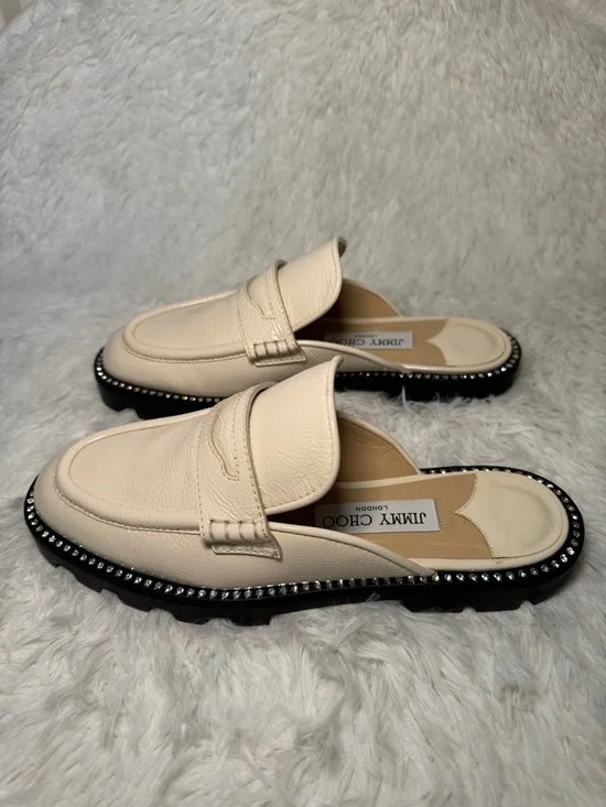 Jimmy Choo - Ronnie Flat in Latte - Picture 3 of 4